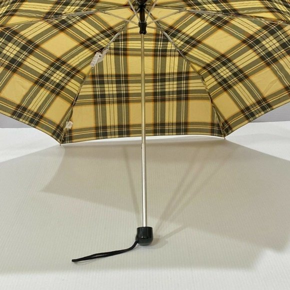 TOTES Small Personal Size Umbrella Compact Plaid - Picture 4 of 7